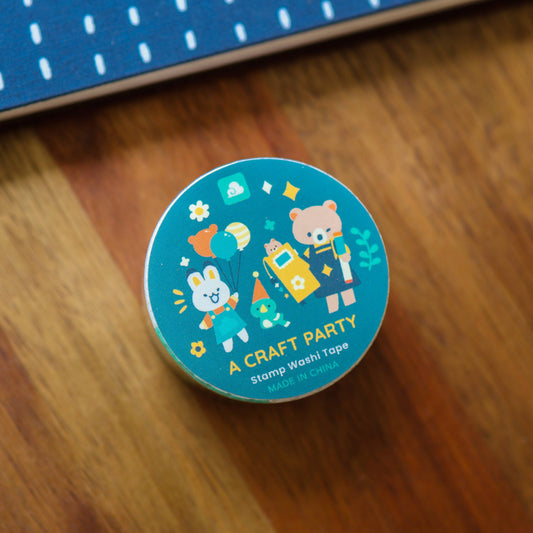 Stamp Washi Tape - A Craft Party