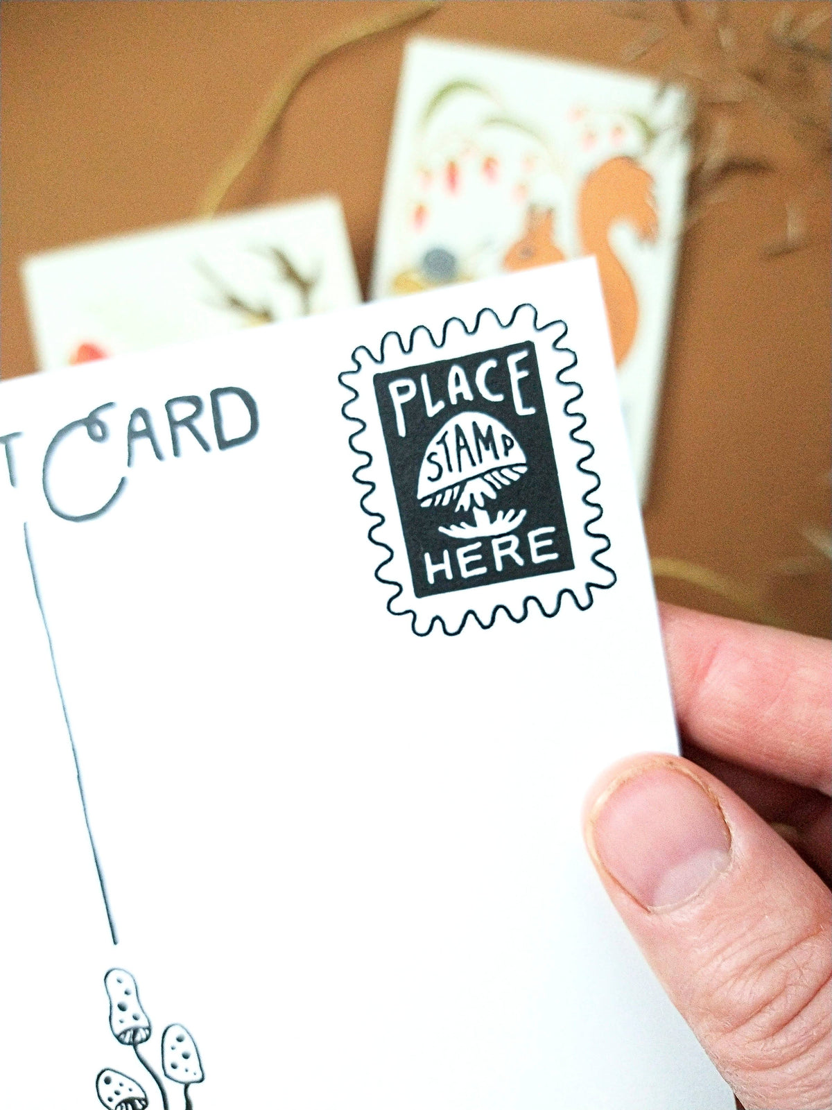 Special Delivery Forest Animal Postcard