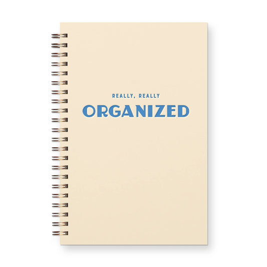 Really Really Organized Undated Weekly Planner Journal: French Vanilla Cover | Bluebird Ink