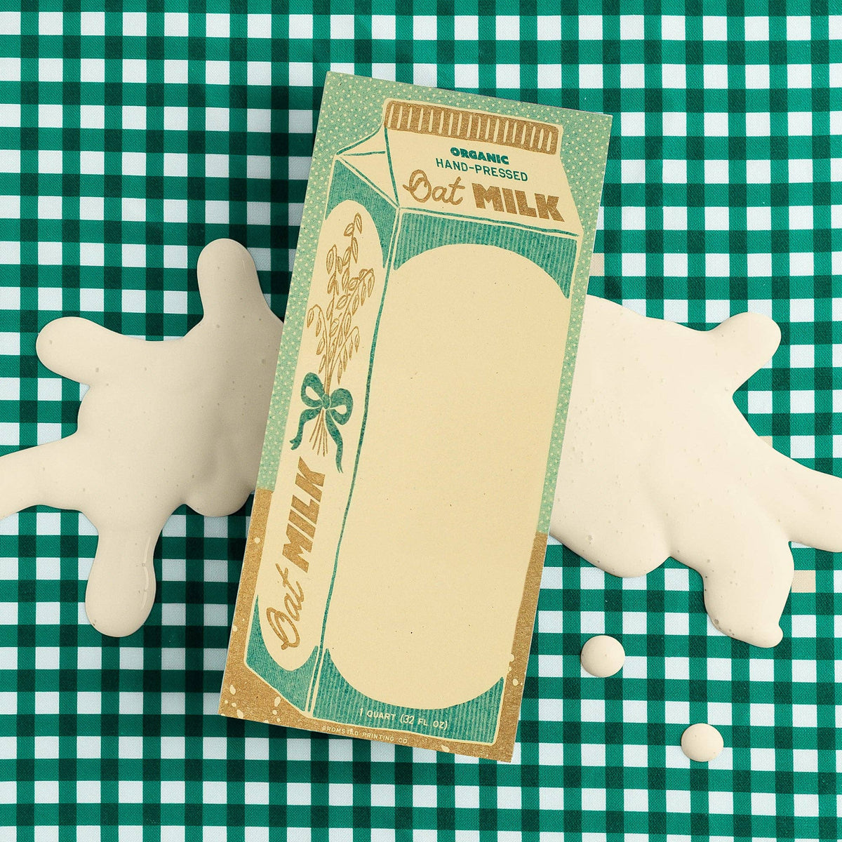 Oat Milk - Risograph Notepad