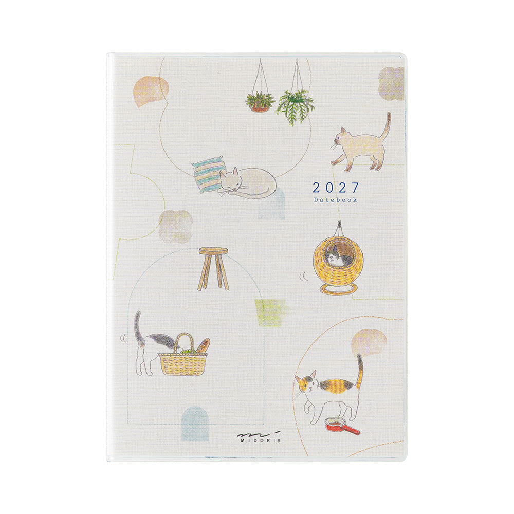 Midori Pocket Diary A6 2027 — Cat — Midori 2027 pocket diary, A6 size