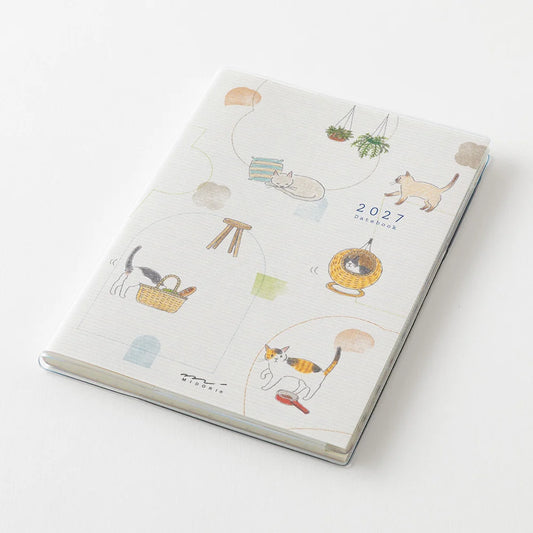 Midori Pocket Diary A6 2027 — Cat
