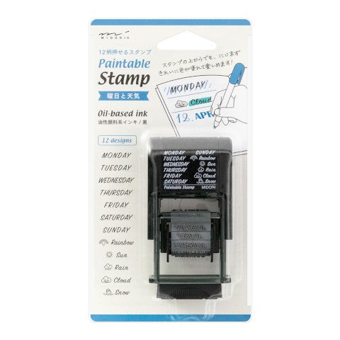 Midori Paintable Stamp — Day and Weather