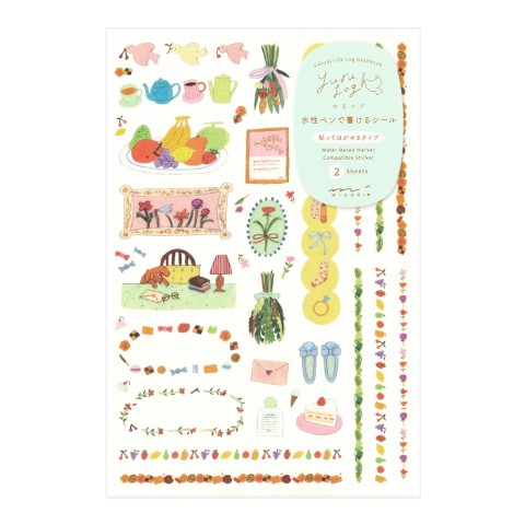 Yuru Log Decoration Stickers — 2 Sheets — My Life