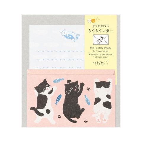 Midori Mini Letter Set with Stickers — 933 Hungry Cat