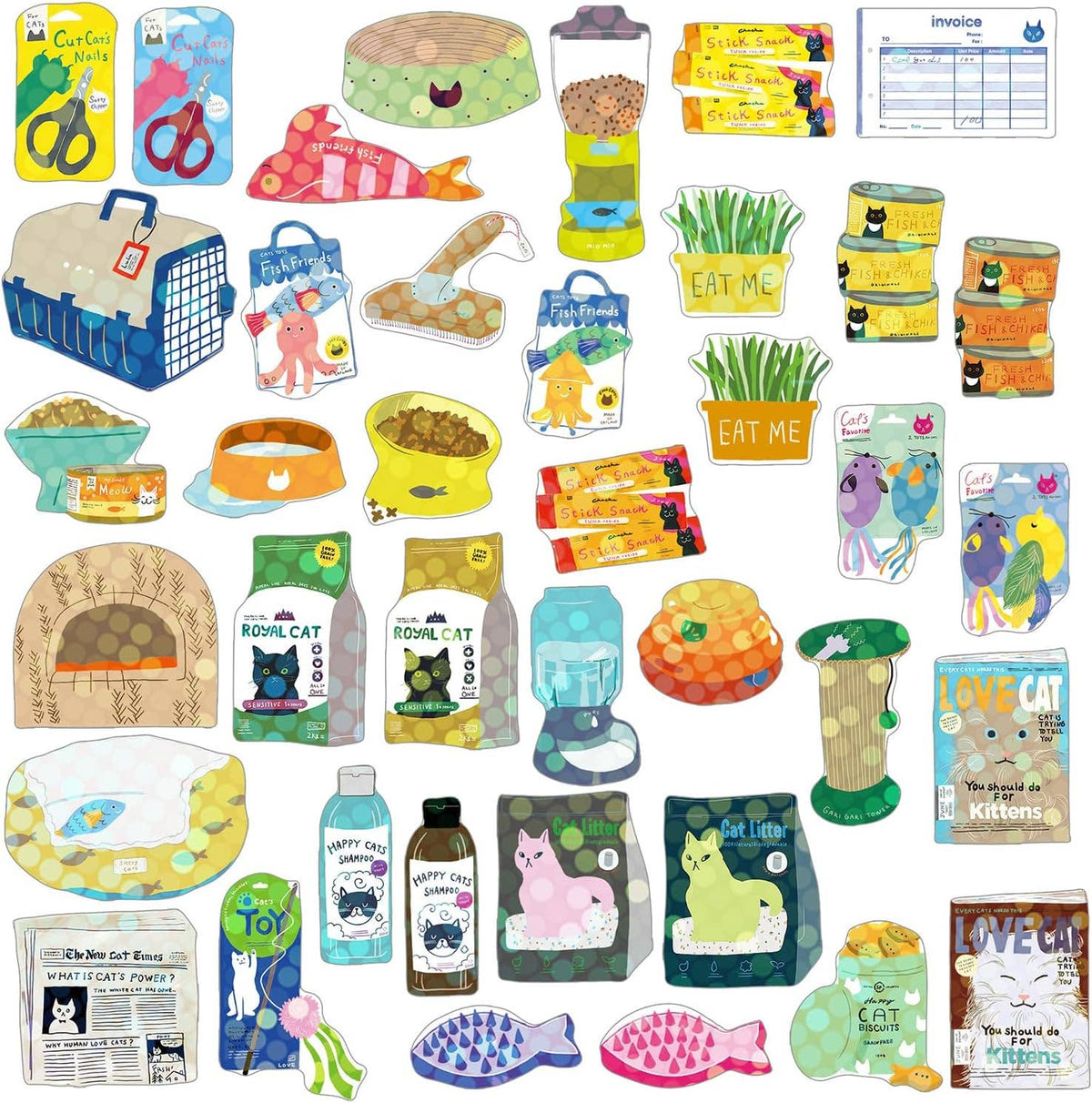Hako Sticker Cat Supply