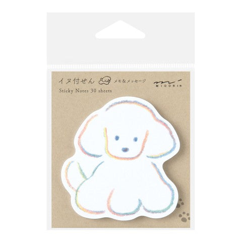 Midori Die-Cut Sticky Notes — Dog