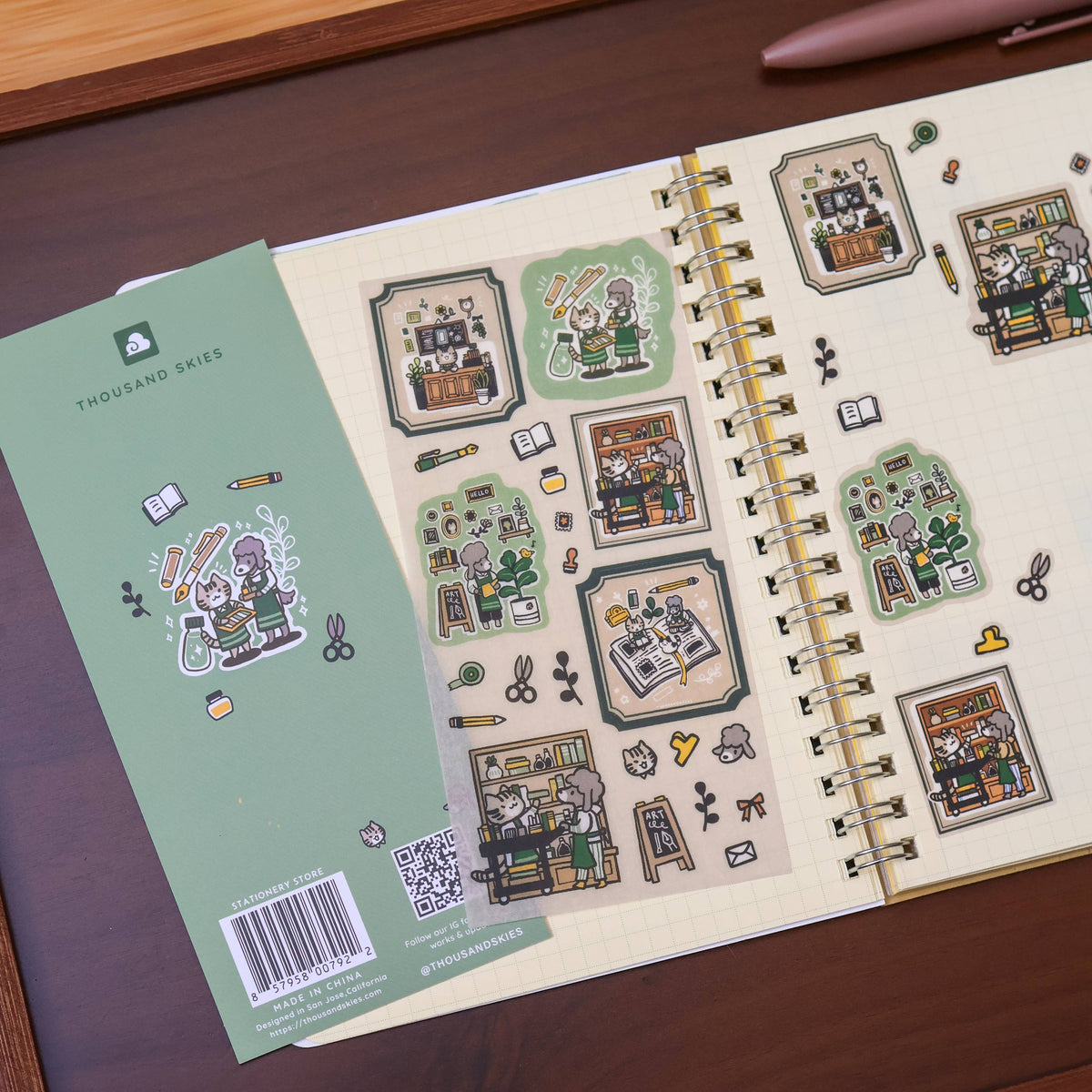 Sticker Sheet (Washi) - Stationery Store
