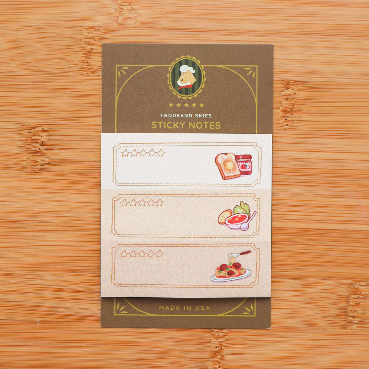 Sticky Notes - Three Meals