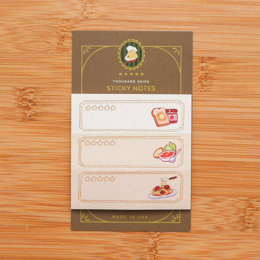Sticky Notes - Three Meals