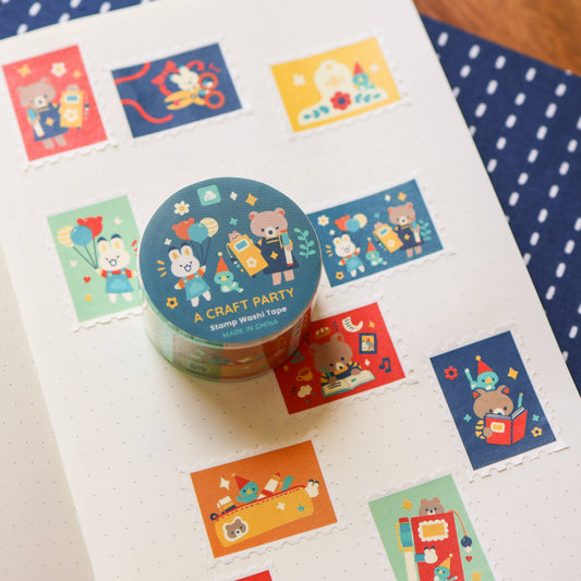 Stamp Washi Tape - A Craft Party