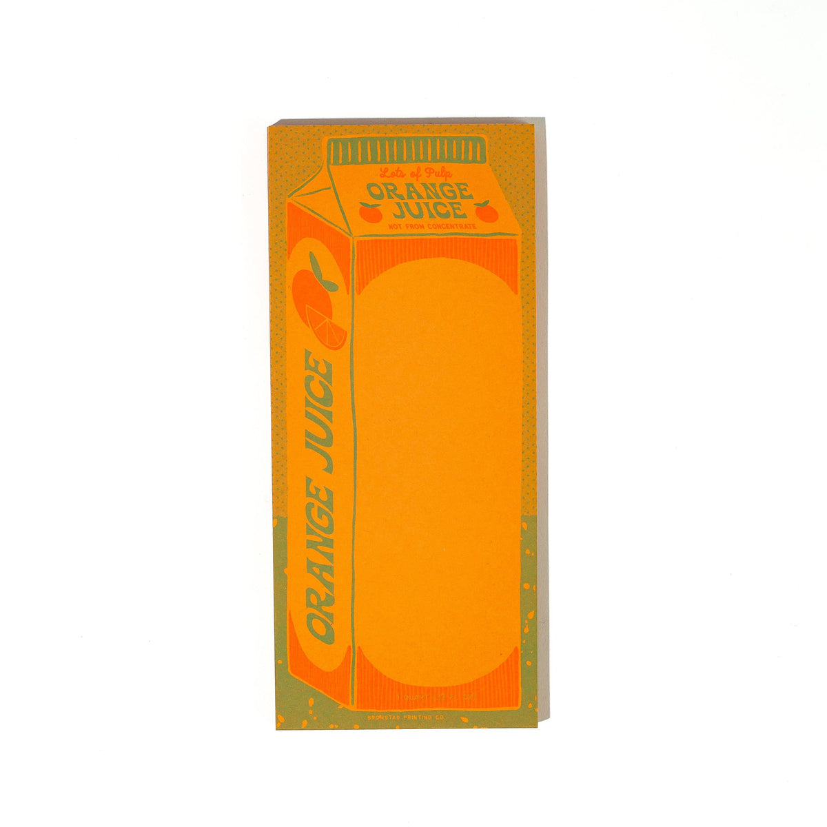 Orange Juice - Risograph Notepad