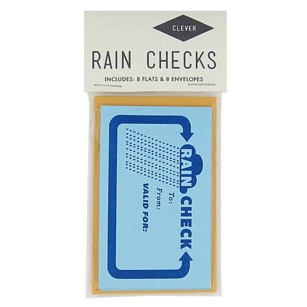 Rain Check Cards + Envelopes