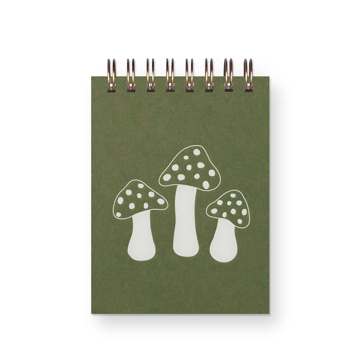 Mushroom Mini Jotter Notebook : Moss