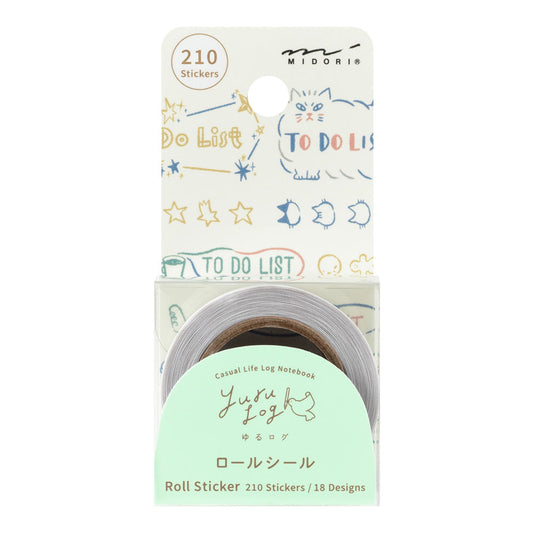 Yuru Log Roll Stickers — List
