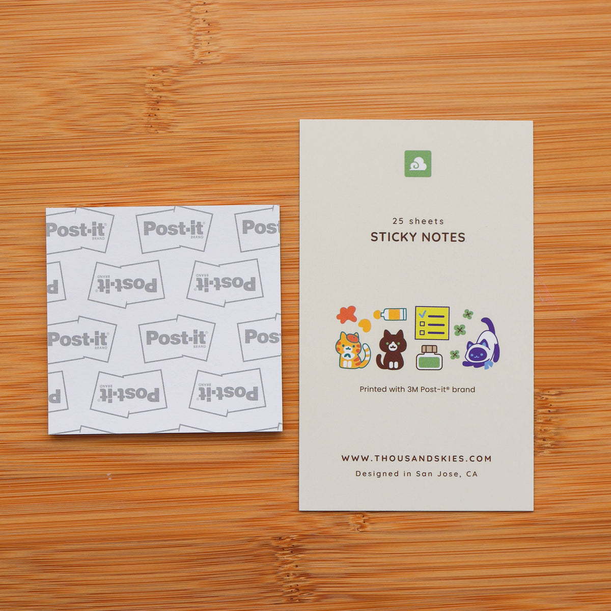 Sticky Notes - Stationery Cats