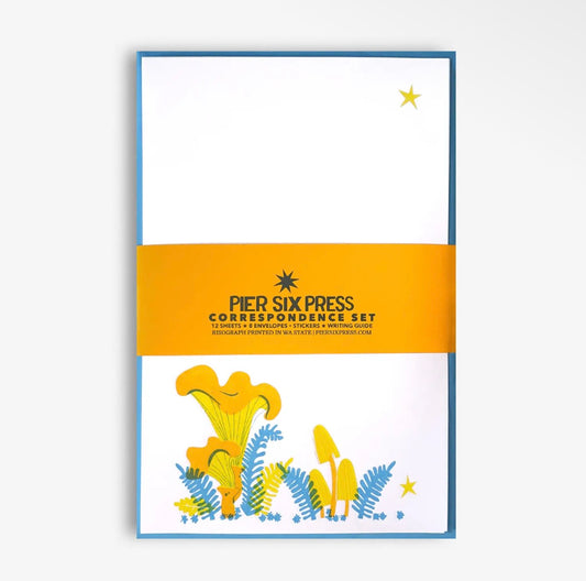 Forest Mushroom - Risograph Letter Writing Set