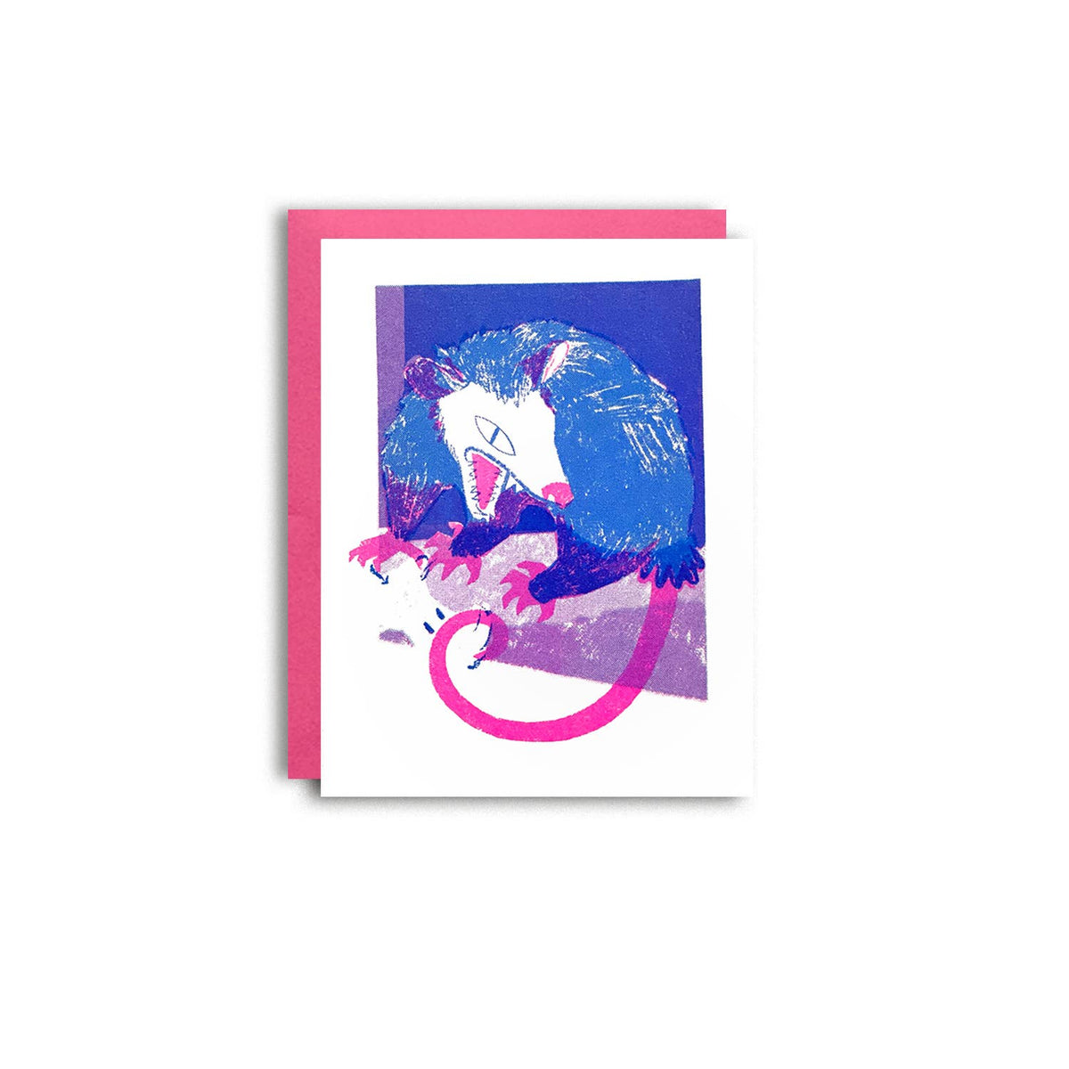 Awesome Possum - Risograph Everyday Card